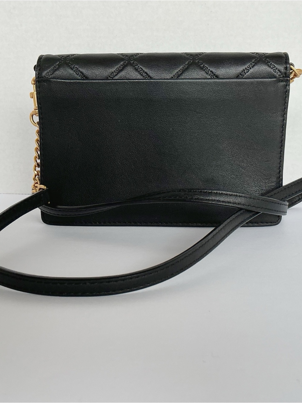 Tory Burch Georgia Quilted Leather Turn Lock Mini Bag in Black - Picture 6 of 16